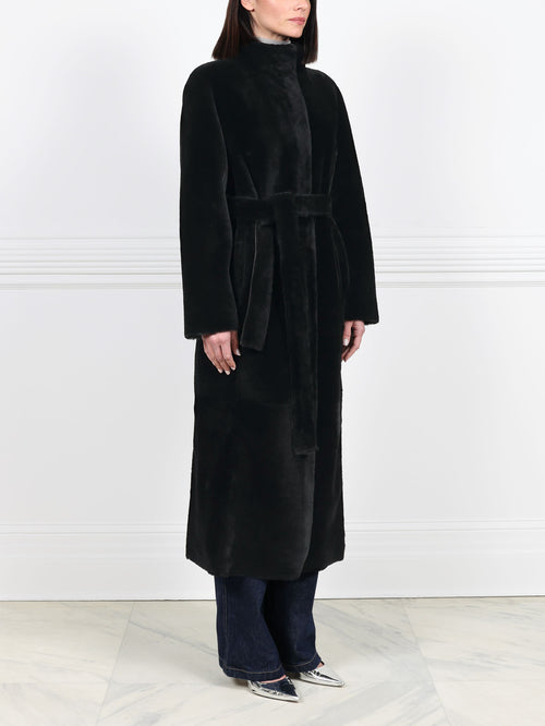 Shearling Wrap Coat