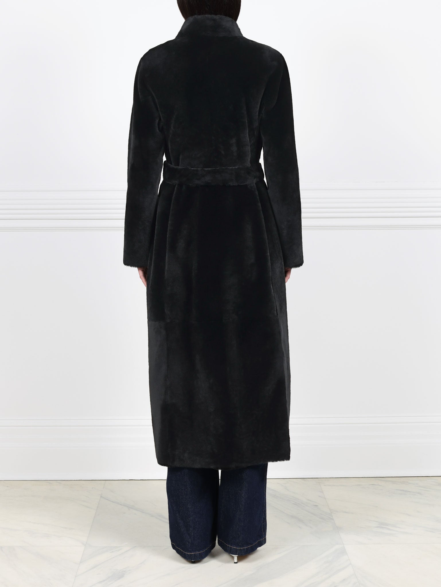 The Antonia Shearling Wrap Coat