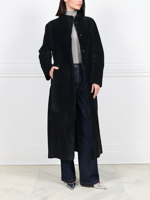 Shearling Wrap Coat