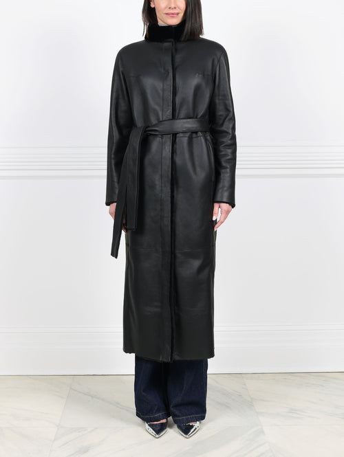 Shearling Wrap Coat