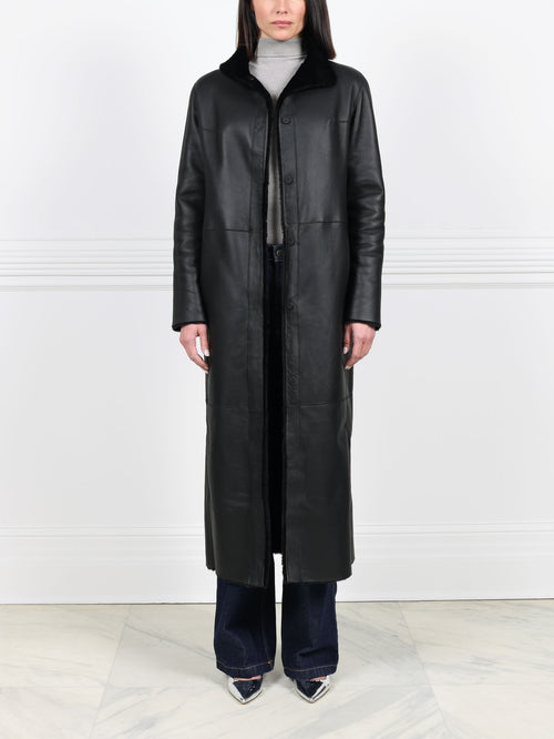 Shearling Wrap Coat