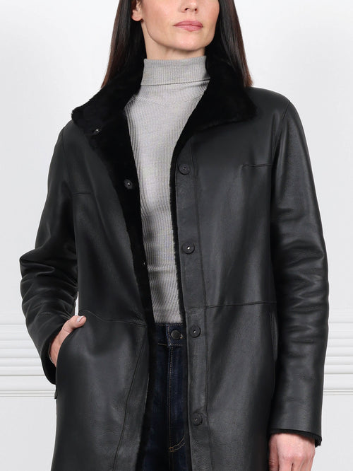 Shearling Wrap Coat