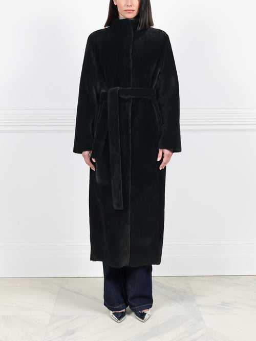 Shearling Wrap Coat