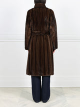 Mink Fur Wrap Coat