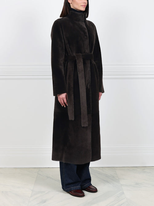 The Antonia Shearling Wrap Coat