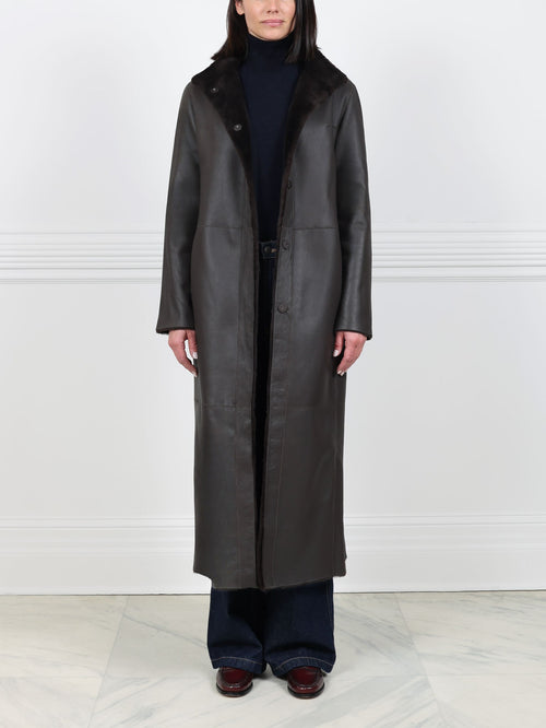 The Antonia Shearling Wrap Coat