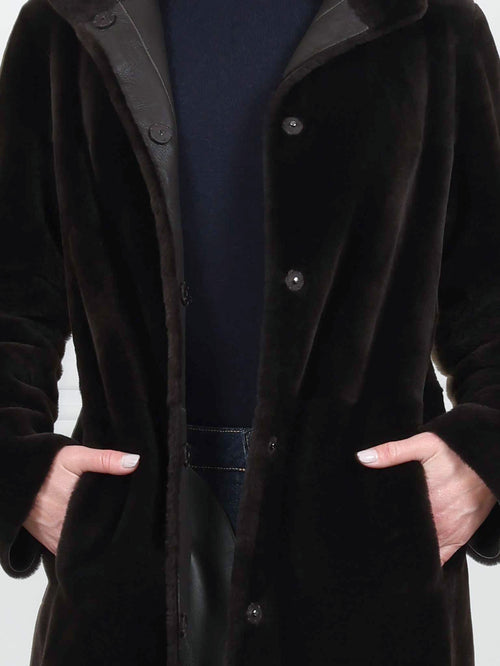 The Antonia Shearling Wrap Coat