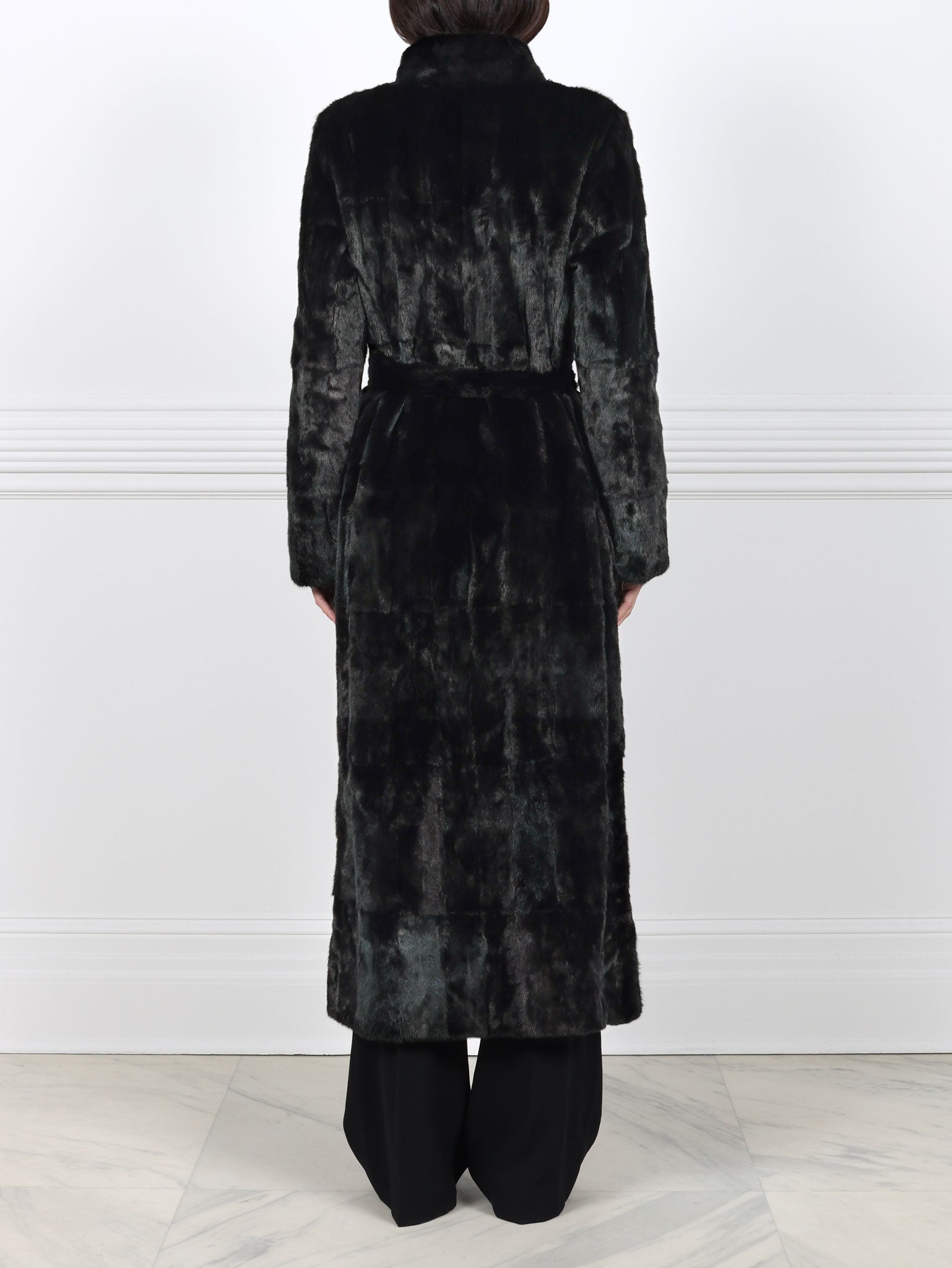 The Claudia Black Ermine Fur Coat