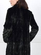 The Claudia Black Ermine Fur Coat