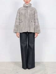 The Demie Shearling Trimmed Puffer Jacket