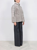 The Demie Shearling Trimmed Puffer Jacket