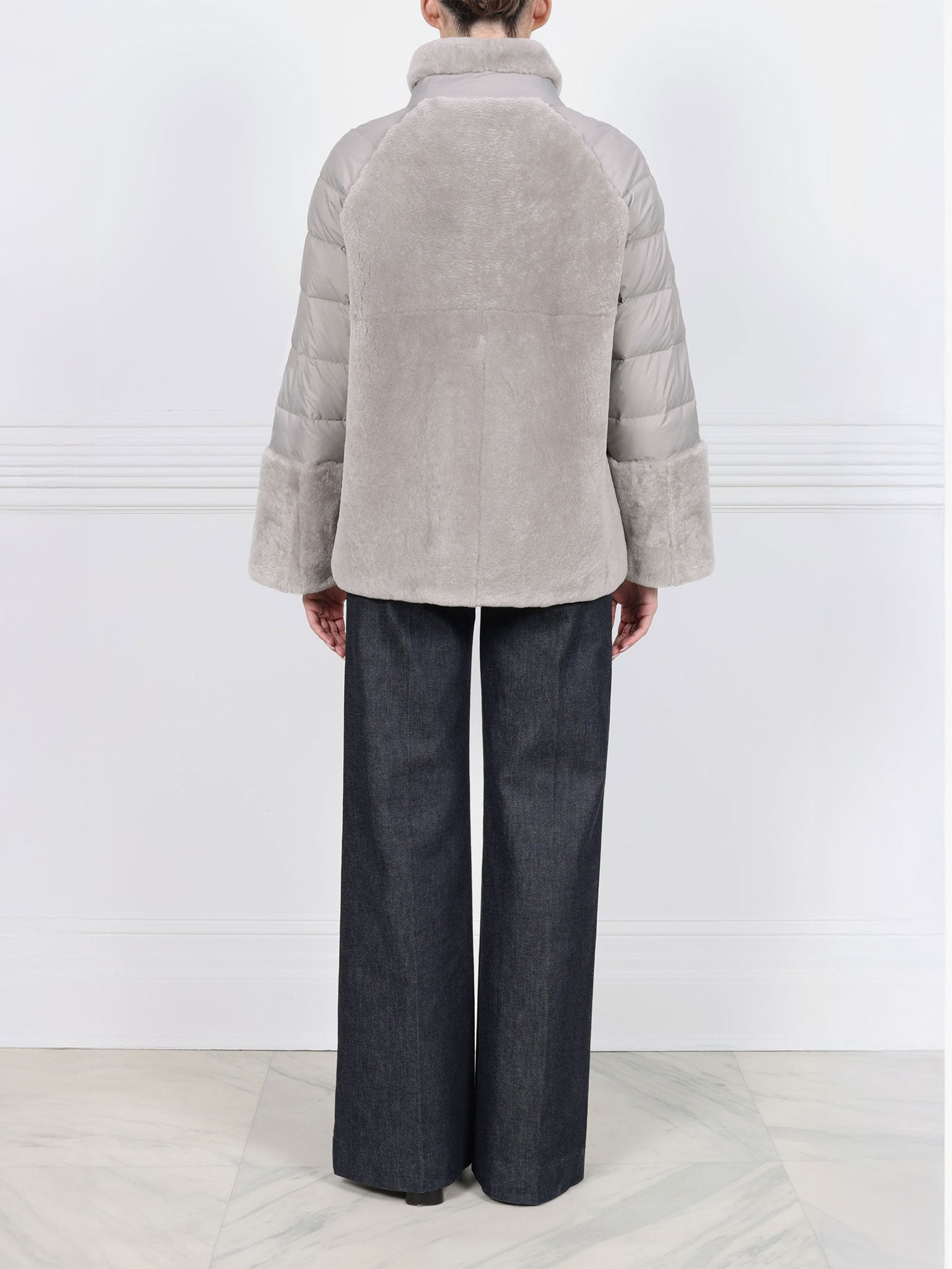 The Demie Shearling Trimmed Puffer Jacket