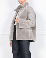 The Demie Shearling Trimmed Puffer Jacket