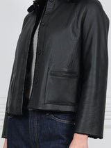 The Anastasia Reversible Crop Shearling Jacket