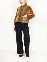 The Anastasia Reversible Crop Shearling Jacket