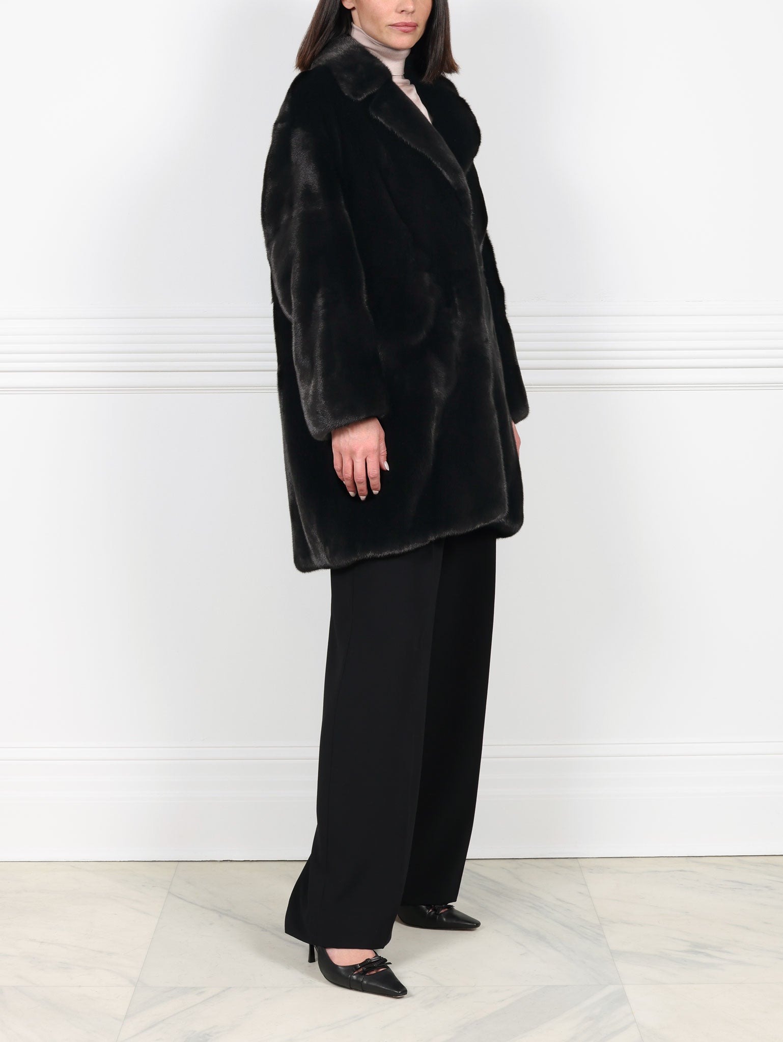 The Declan Oversized Mink Fur Coat