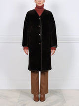 The Annie Reversible Merino Shearling Coat