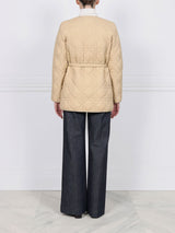 The Amy Quilted Sheared Fur Reversible Jacket