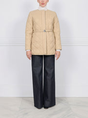 The Amy Quilted Sheared Fur Reversible Jacket