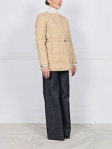 The Amy Quilted Sheared Fur Reversible Jacket
