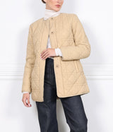 The Amy Quilted Sheared Fur Reversible Jacket