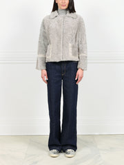 Reversible Shearling Whipstitch Jacket