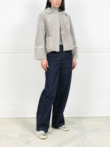 Reversible Shearling Whipstitch Jacket
