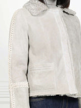 Reversible Shearling Whipstitch Jacket