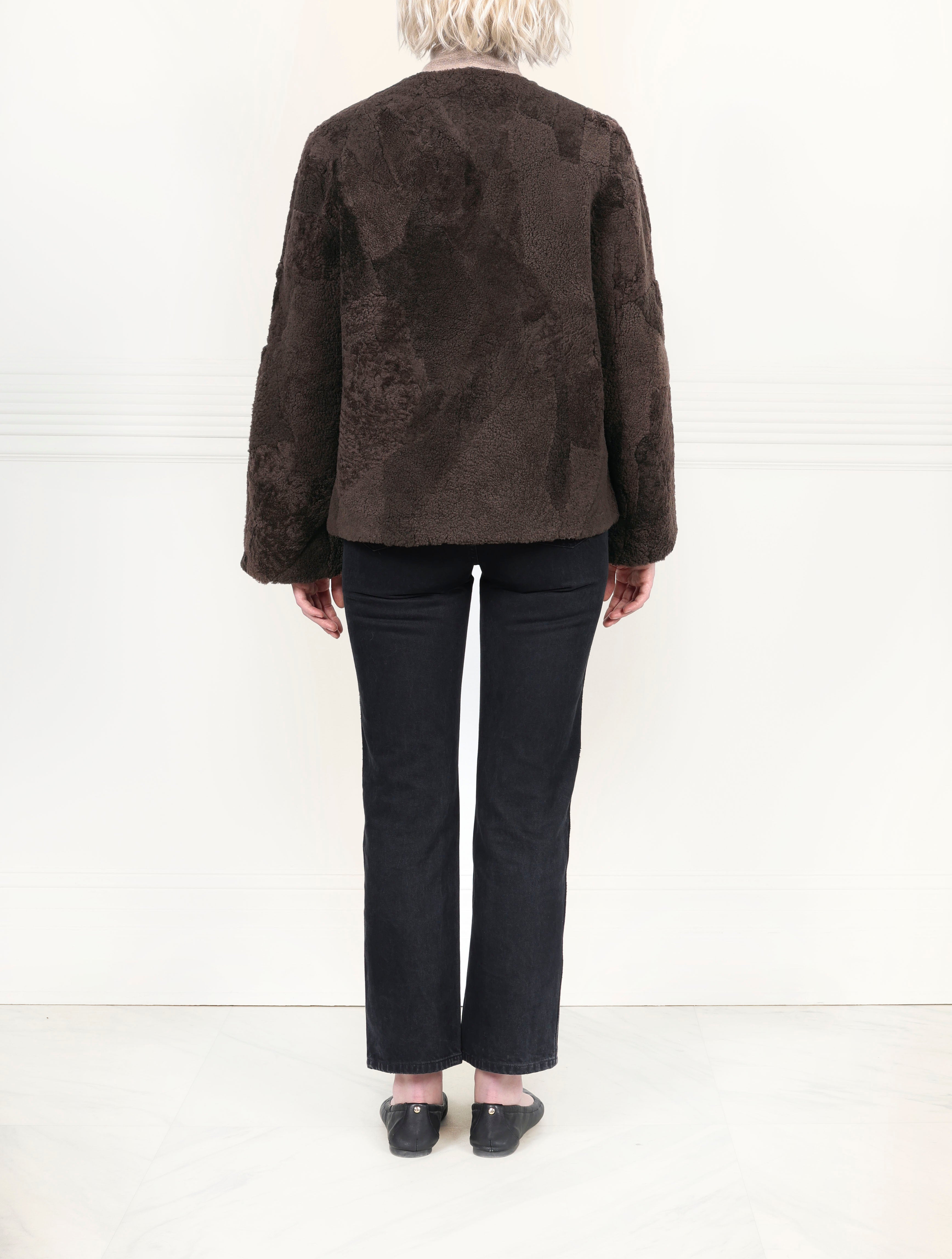 The Lisette Upcycled Shearling Jacket