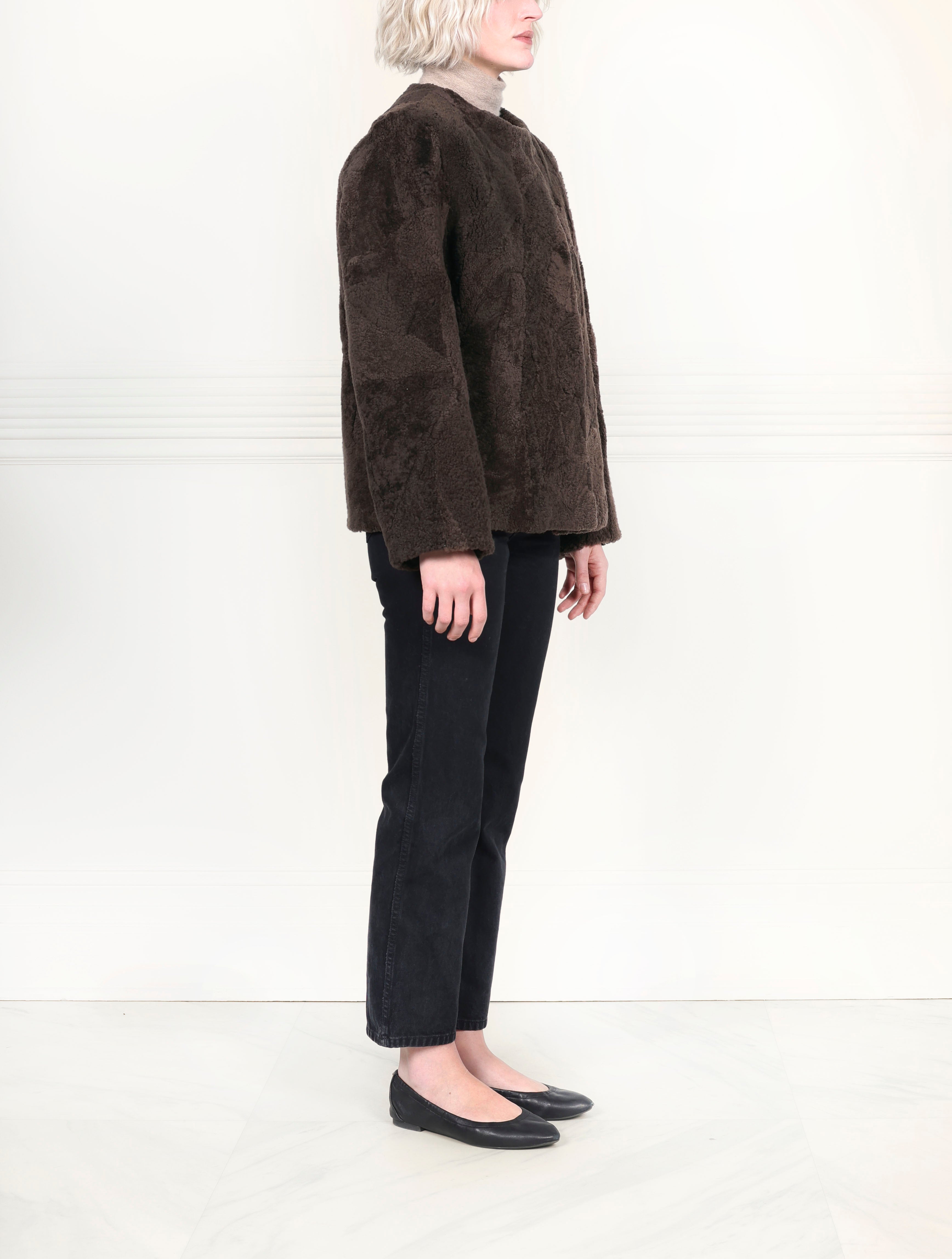 The Lisette Upcycled Shearling Jacket