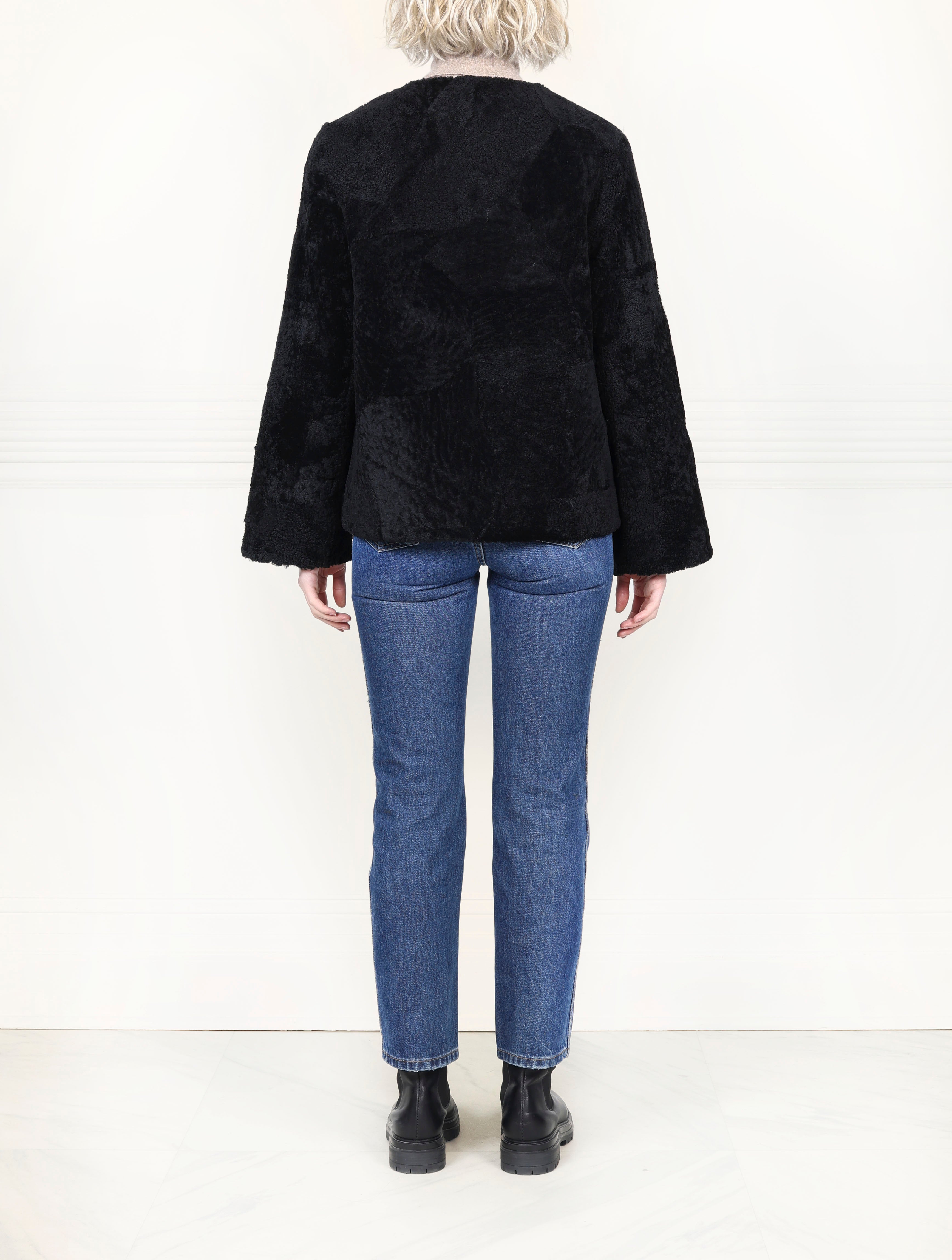 The Lisette Upcycled Shearling Jacket