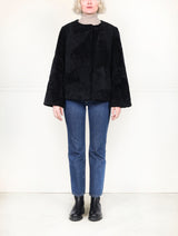 The Lisette Upcycled Shearling Jacket