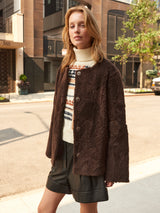 The Lisette Upcycled Shearling Jacket