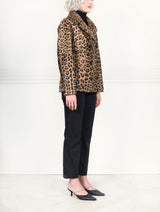 The Jackie Leopard Printed Shearling Jacket