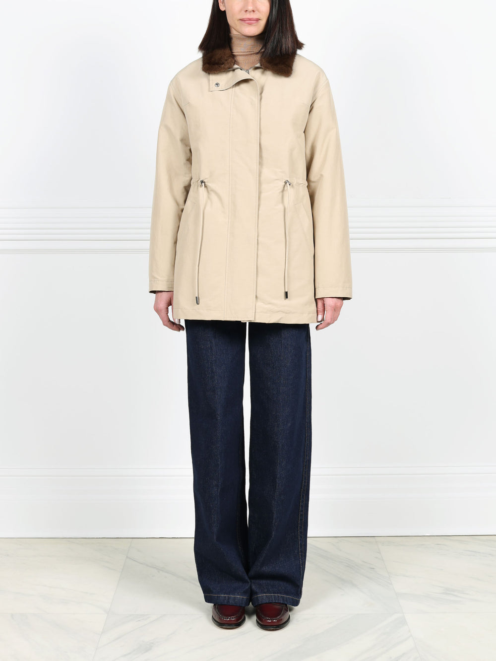 The Quincy Mink Lined Fur Jacket