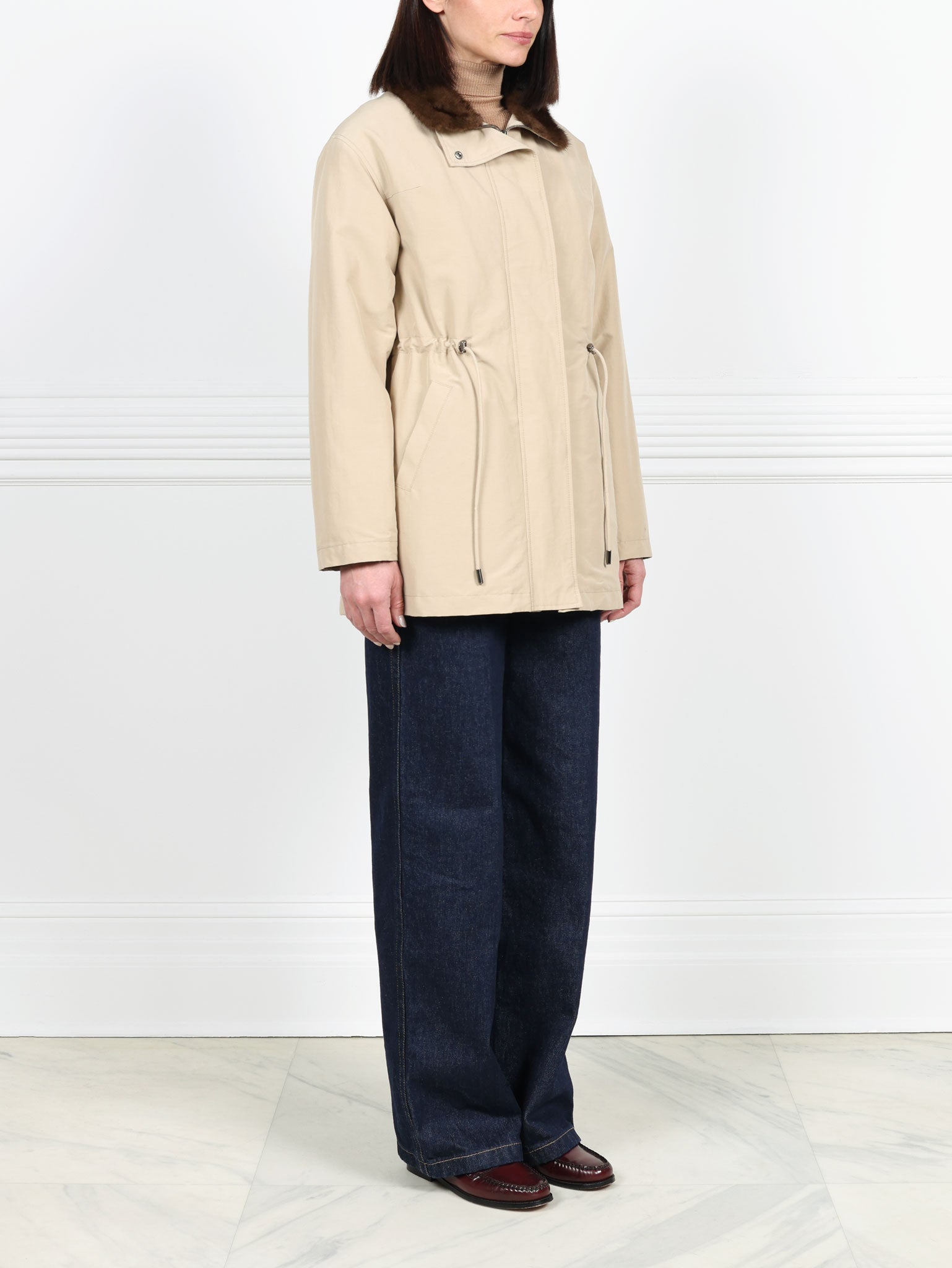 The Quincy Mink Lined Fur Jacket