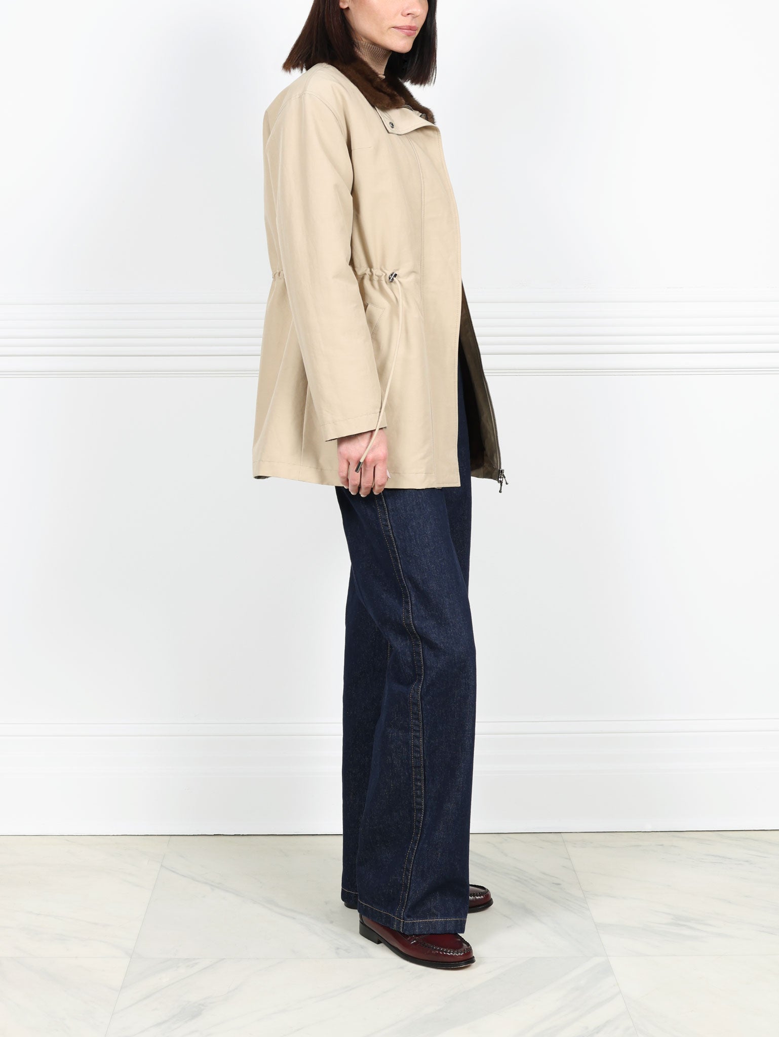 The Quincy Mink Lined Fur Jacket