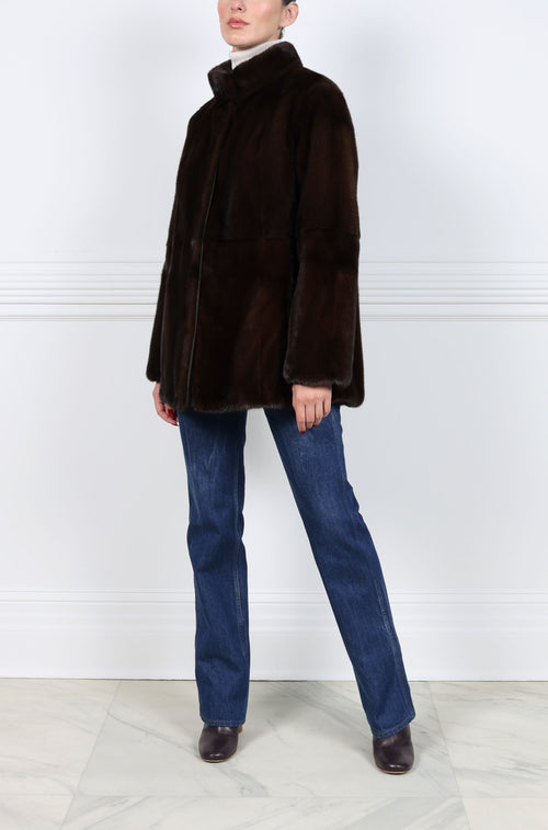 The Millie Reversible Mink Fur Jacket