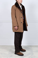 Men's Mink Lined Cashmere Coat