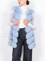 Fox Fur and Suede Vest