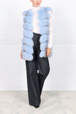 Fox Fur and Suede Vest