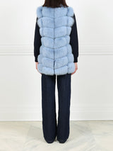 The Lynne Fox Fur and Suede Vest