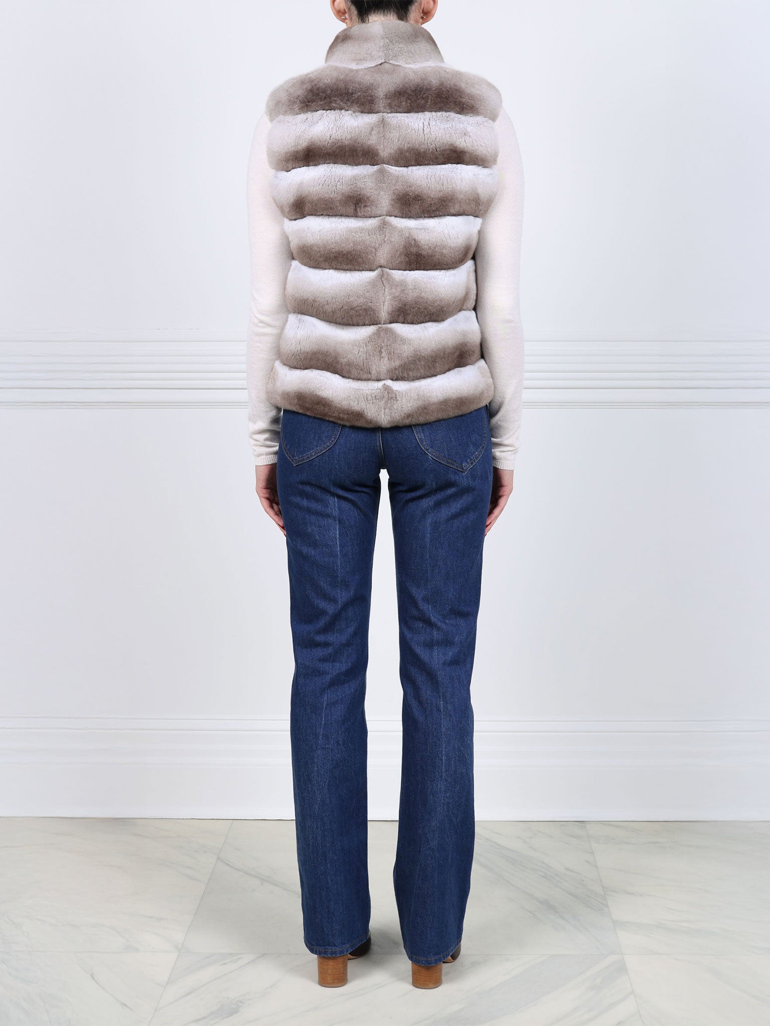 The Tristan Chinchilla Fur Vest