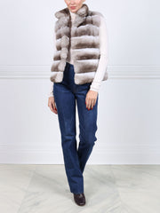 The Tristan Chinchilla Fur Vest