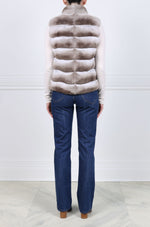 The Tristan Chinchilla Fur Vest