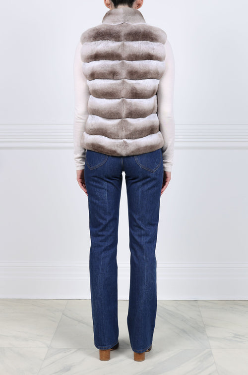 The Tristan Chinchilla Fur Vest