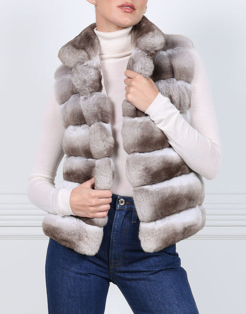 The Tristan Chinchilla Fur Vest