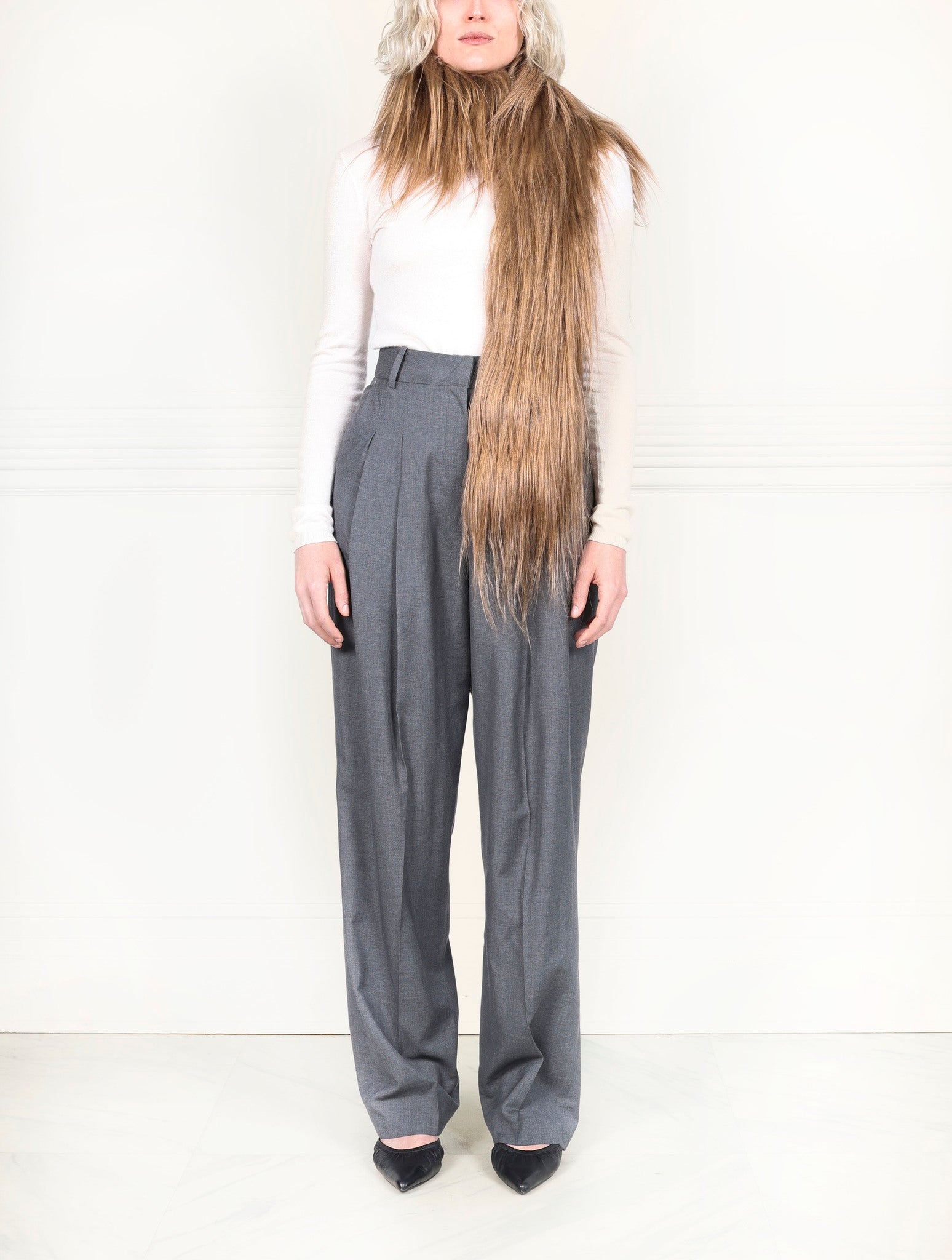 Long Hair Shearling Scarf in Multiple Colors