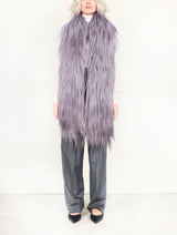 Long Hair Shearling Scarf in Multiple Colors