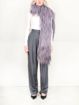 Long Hair Shearling Scarf in Multiple Colors